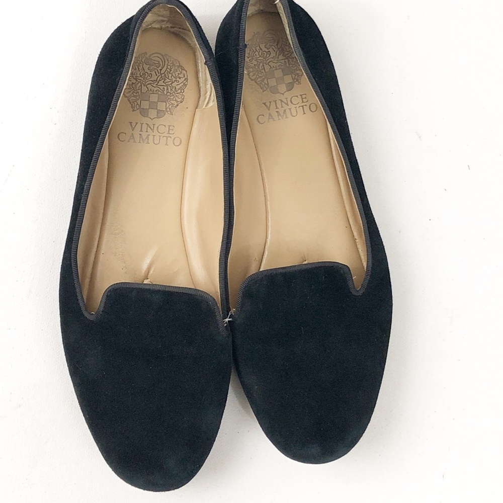 Vince Camuto Lilliana Suede Black Classic Flats
